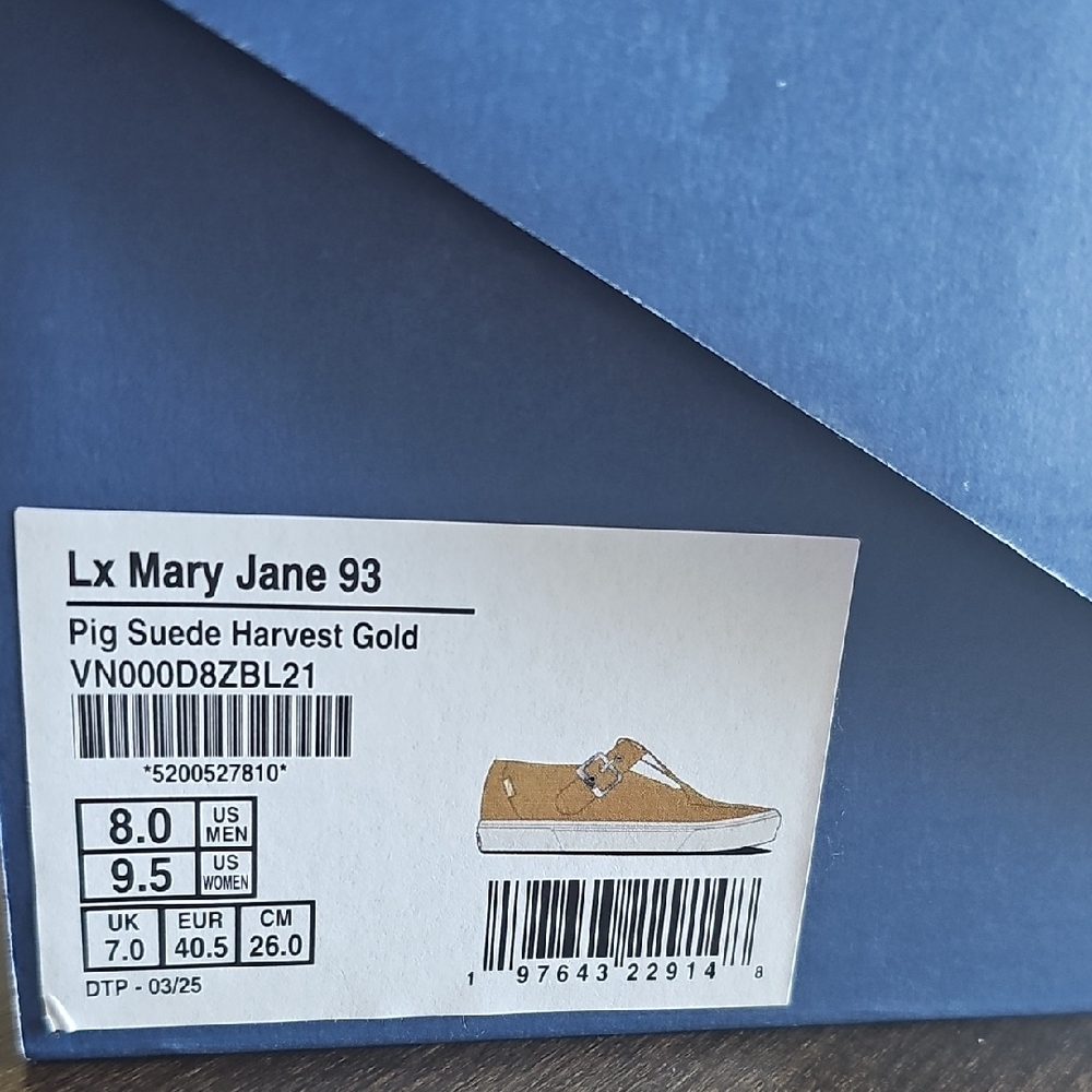 Vans Lx Mary Jane 93 Suede Sneakers - Harvest Gold